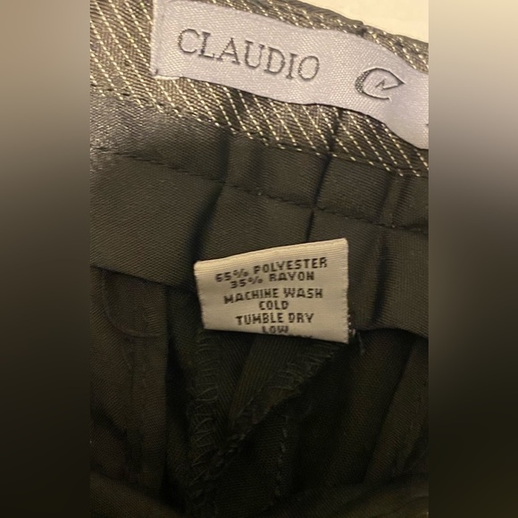 Claudio Nucci size 10 boys VTG black pleated front dress pants - Picture 8 of 8